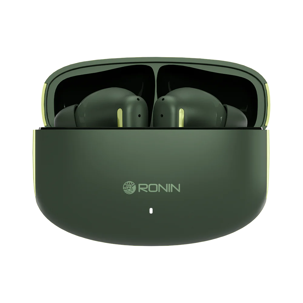 Ronin R-140 ANC & ENC Earbuds, 500mAh Battery with AI Voice Assistant, Gaming Mode, High-Performance Quad Mic Setup Ronin R-140 ANC & ENC Earbuds, 500mAh Battery with AI Voice Assistant, Gaming Mode, High-Performance Quad Mic Setup